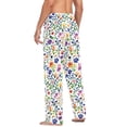 thumbnail image 3 of FORMRS Mens Pajama Pants with Pockets Cotton Sleepwear Lounge Bottoms Sizes S-2XL, Green Wildflower Pattern, 3 of 7