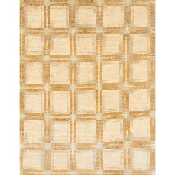 Ahgly Company Machine Washable Indoor Rectangle Abstract Sun Yellow Area Rugs, 3' x 5'