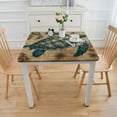 thumbnail image 3 of BANET Square Tablecloth with Elastic Edged, Waterproof Wipe Clean Table Cover for Outdoor Indoor Patio Kitchen, 3 of 7