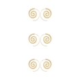 thumbnail image 2 of Sonducket Earrings Round Stylish Spiral Ear Earring Exaggerated Dangle Gold Dangling Jewelry for Women Party Wedding Decoration Type1 NO1 Sonducket CBP502456, 2 of 6
