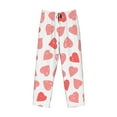 thumbnail image 4 of Xecao Pink Hearts1 Men's Straight Lounge Pajama Pants: The Ultimate in Comfortable Sleepwear, 4 of 9