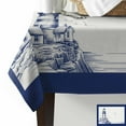 thumbnail image 3 of Lighthouse Tablecloth Rectangle Table Cloth 60x84 , Waterproof Tablecloth Outdoor Table Cloth, Ocean Seagull Vintage Navy Blue Coastal Boat Washable Table Cover for Kitchen Dining Party, 3 of 8