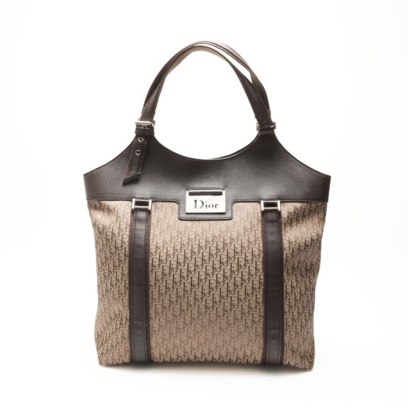 Pre-Owned Christian Dior Trotter Shoulder Bag, Brown