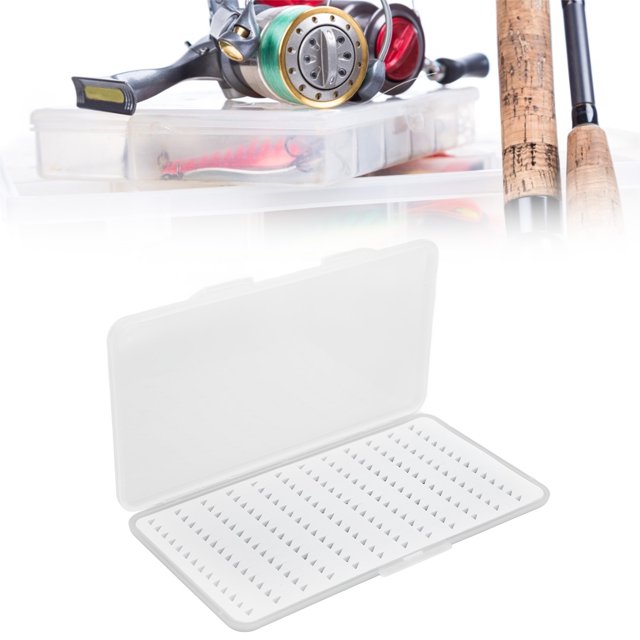 Fly Fishing Box, Fly Fishing Lures Box ABS Shell Large Capacity Waterproof Transparent Lid for Freshwater S,M,L