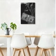 thumbnail image 3 of Rhinestone Money Bag & Heels Canvas Wall Art, Glam Luxury Fashion Decor, Black And White Fashion Artwork For Living Room, Ready To Hang, 3 of 5