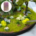 thumbnail image 4 of KLKCMS Realistic 28pcs DIY Miniature Flowers Mini Static Model Railroad Garden Micro, 4 of 9