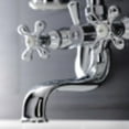 thumbnail image 3 of Kingston Brass KS226C Kingston Wall Mount Tub Faucet with Hand Shower, Polished Chrome, 3 of 5