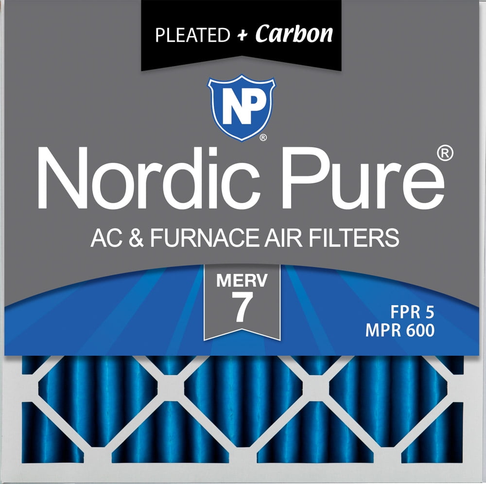 Nordic Pure 14x30x1M13+C-6 MERV 13 Plus Carbon AC Furnace Air Filters Qty-6 