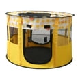 thumbnail image 1 of Tienda de juegos portátil para mascotas, corral para gatos, corral plegable para gatitos y cachorros con techo superior Amarillo, 1 of 8