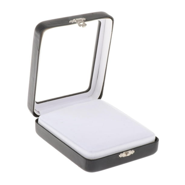 Caja de exhibición de piedras preciosas de diamantes jinwen vitrina de diamantes tapa transparente 91x111x32mm
