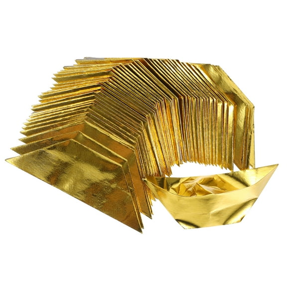 Raindrops Golden Paper Sacrificing Ingots for Decoration 1000pcs Ancestor Worship Gold Ingot Lightweight