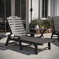thumbnail image 3 of Flash Furniture Monterey Indoor/Outdoor Adirondack Set with 2 Loungers and Side Table Gray 3, 3 of 14