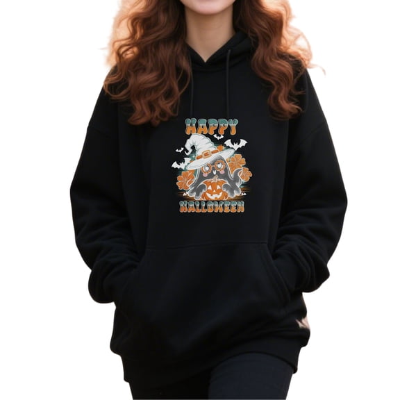 Cozy Bat Hoodie Halloween Hoodie for Men and Women, Unisex Pullover Hooded Sweatshirt, Comfortable Cotton Poly Blend, Casual Fall Seasonal Outfit