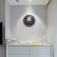 thumbnail image 5 of Yayeee Wall Clock Battery Operated 9.5" Silent Quartz Non-Ticking for Living Room Decor, Blue Christmas Santa, 5 of 8