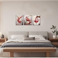 thumbnail image 4 of ZHONGYUTONG 3 Piece Wine Wall Art for Kitchen Gold Wine Pictures Dining Room Canvas Print Modern Artwork for Pub Bar Decor Framed (16.00" x 24.00" x 3PCS), 4 of 5