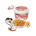 thumbnail image 2 of Samyang Buldak Rose Wide Flat Glass Noodles Korean Fire Challenge Microwaveable (2 pack x 5.98 oz ea) + 2 OHMARKET Chopsticks| 삼양 로제 불닭 납작당면, 2 of 4
