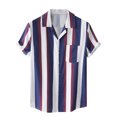 thumbnail image 1 of BOBOGOJP Chemises Grandes Tailles pour Hommes Manches Courtes Coupe Régulière Popeline Extensible, Vin m, 1 of 5