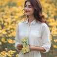 thumbnail image 4 of ipoul Daisy Gifts for Women, A6, Pocket Sketchbook, 4x6, Hardcover, Lay Flat, Cute Notebooks, Pretty Journal, Yellow, 4 of 9