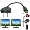 thumbnail image 5 of Clearance 1080P Male to Dual HD Female 1 to 2 Way Splitter Cable Adapter Converter for DVD Players/PS3/HDTV/STB and Most LCD Projectors(Black), 5 of 7