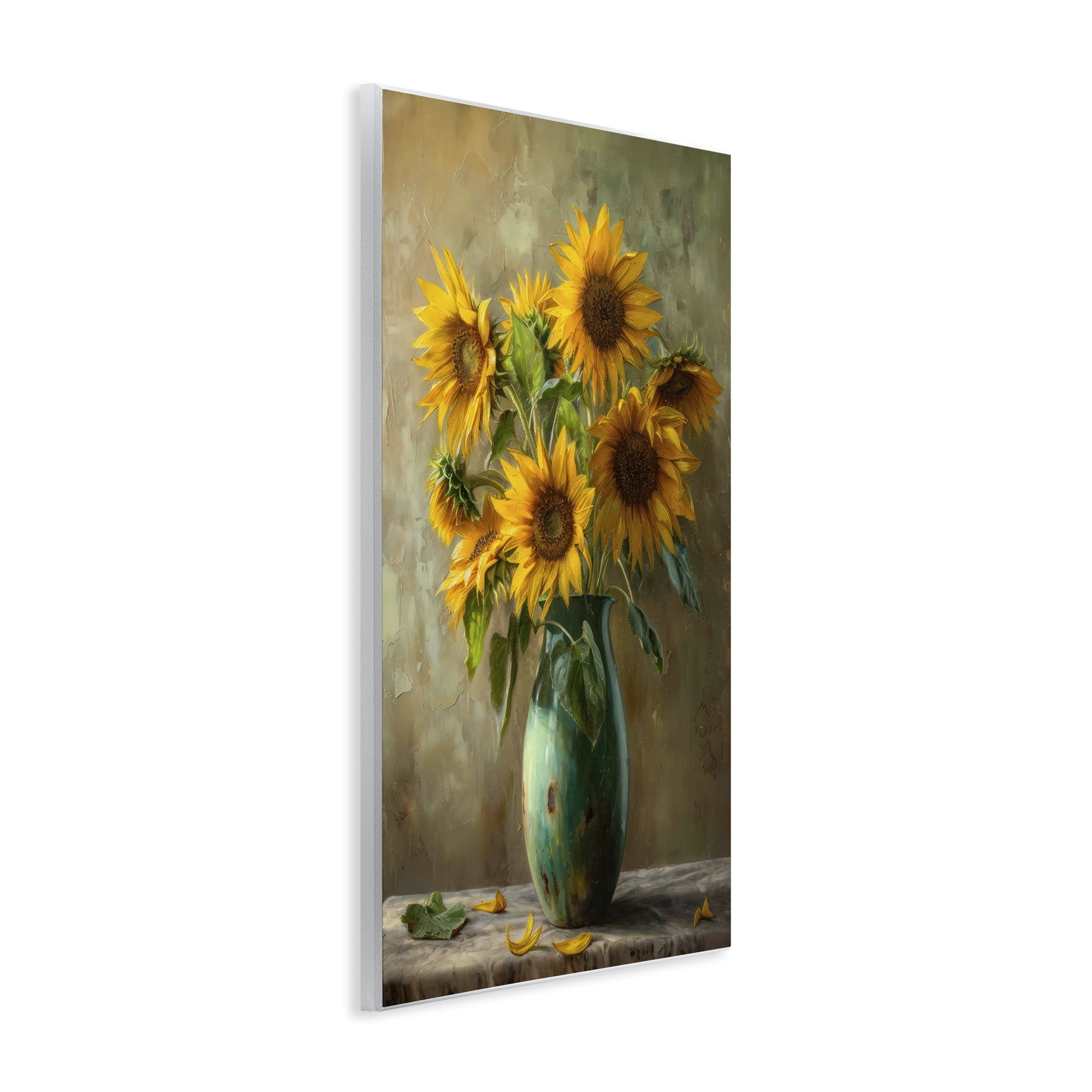 Stupell Industries Moody Sunflower Vase Wall Plaque Art, design by Creative Studio