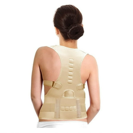 New Men and Women Adjustable Magnetic Therapy Posture Back Shoulder Corrector Support Brace Belt - Walmart.com