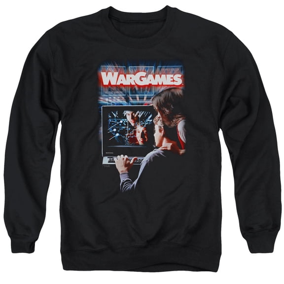 Wargames Poster Adult Crewneck Sweatshirt Black