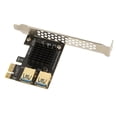 thumbnail image 3 of PCI E Expansion Card, Stable Transmission Metal Plastic PCI E 1 To 2 Riser Card  For Home Black Board, 3 of 8