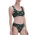 thumbnail image 2 of Xecao Dinosaur for Two-Piece Swimsuit for Women - a sporty, high-waisted bathing suit perfect for the beach, parties, or surfing adventures, 2 of 8