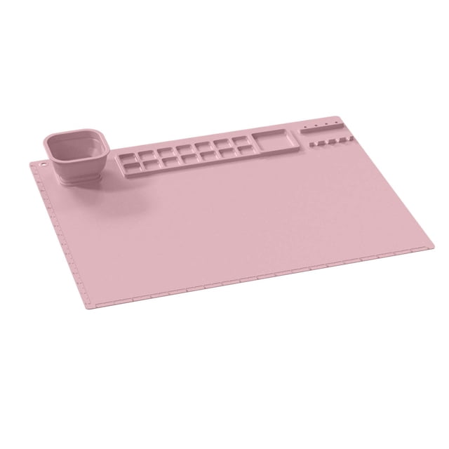 Cagogo Craft Pad, Non Slip Silicone Art Mat for KidsChildren, Reusable Heat Resistant DIY Painting Pad, Washable Craft Mat for Clay Sculpting Handicrafts Drawing Painting