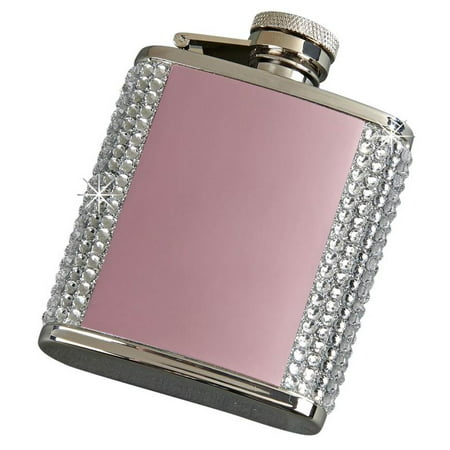 Creative Gifts Crystal Flask W/Pink Plates