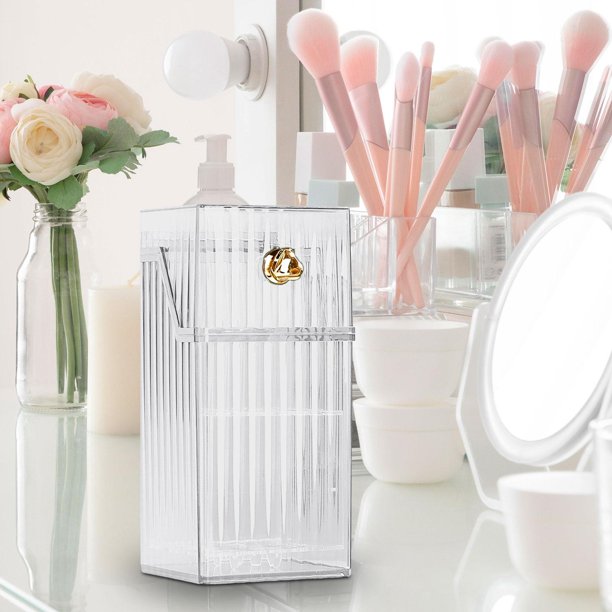 Soporte para brochas de maquillaje, organizador de herramientas cosméticas, rejilla para secar brochas de maquillaje y tapa para dormitorio, escritorio, delineadores de labios, brochas