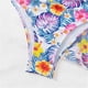 thumbnail image 5 of Trajes de Baño de Bikini de Mujer con Correas Impresas V Sexy Split Set de Tres Piezas, Diseño de Corte Alto para la Piscina de Playa Y las Vacaciones de Verano, 5 of 9