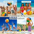 thumbnail image 5 of 24-inch Giant Beach Ball - (Pack of 3) Big Inflatable Beach Balls for Pool Toys, Blow Up large inflatable Ball Toys for Kids Pool Parties, Themed Birthdays, Beach Events, Summer Party Decorations, 5 of 7