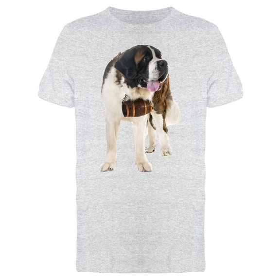 Saint Bernard Carrying Barrel Tee Men's -Image by Shutterstock
