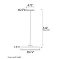thumbnail image 2 of E34002-AB-ET2 Lighting-Berliner - 12W 1 LED Pendant-9 Inches Tall and 19.75 Inches Wide-Antique Brass Finish    -Traditional Installation, 2 of 5