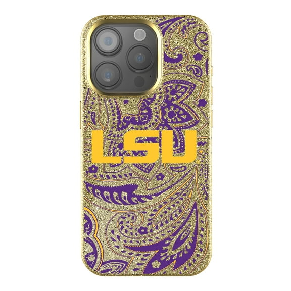 Keyscaper LSU Tigers Paisley Bling iPhone Case