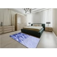 thumbnail image 5 of Ahgly Company Machine Washable Indoor Rectangle Transitional Blue Angel Blue Area Rugs, 5' x 7', 5 of 7