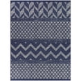 thumbnail image 3 of Balta Fairfax Transitional Chevron Indoor/Outdoor Area Rug Blue 7'10" x 10' 8' x 10' Navy, Ivory, Grey, 3 of 5