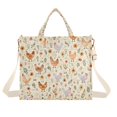 thumbnail image 7 of FORMRS Womens Corduroy Tote Bag Crossbody Shoulder Purse Handbag with Detachable Strap, Beige Chickens Pattern, 7 of 7