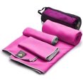 thumbnail image 1 of Olimpiafit Toalla De Secado Rápido – Paquete De 3 Tamaños De Toallas De Viaje De Microfibra Ligera Con Bolsa – Juego De Toallas De Secado Rápido Para Camping, Playa, Gimnasio, Mochilero, Deportes, Yog, 1 of 5