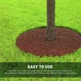 EasyGo Double Sided Rubber Mulch Ring Weed blocker Natural Look Two