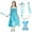 Dress+Accessories A, variant on Girls Elsa Dress up Costume Dress Snow Queen Princess Dress for 3-9 Year
