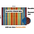thumbnail image 3 of BalajeesUSA 5'x7' Reversible Indoor Outdoor Plastic Straw Stripe Rug Patio Beach RV Wholesale Price Mat 20232, 3 of 8