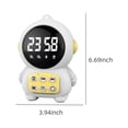 thumbnail image 3 of Digital Clock Qwtwty Space Robot Desktop Speaker Clock Alarm Radio Handheld Mirror Bluetooth Small Speaker, 3 of 7