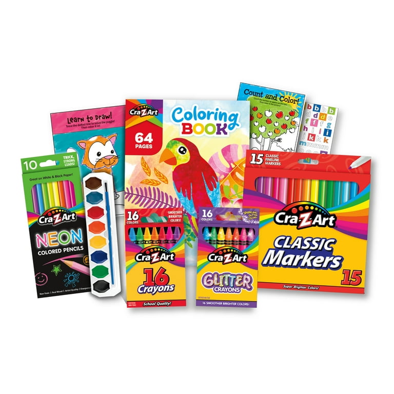 Cra-Z-Art Awesome Art Case, Drawing Set, Beginner, Child Ages 4 and up