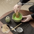 thumbnail image 4 of Matcha Tea Set,7-Piece Bamboo Whisk Kit with Spouted Ceramic Bowl, Chasen, Holder, Sifter & Scoop, 4 of 6