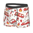 thumbnail image 2 of Disketp Fire Truck Men'S Boxer Briefs,Soft And Breathable Cotton Underwear With Comfortflex Waistband, 2 of 9