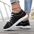 thumbnail image 3 of Unisex Canvas Sneakers Low Top Lace up Non Slip Work Shoes Lightweight Casual Tennis Comfortable Classic Footwear OTHER Size 10.5, 3 of 6