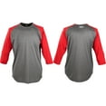 thumbnail image 2 of Rawlings Youth 3/4 Sleeve Performance Jersey | Graphite/Scarlet | MED, 2 of 2
