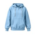 thumbnail image 4 of BUIGTTKLOP Hoodies for Women Long Sleeve Shirts Lightfleece Lined Hooded Sweatshirts Fall Winter Outfits, 4 of 8